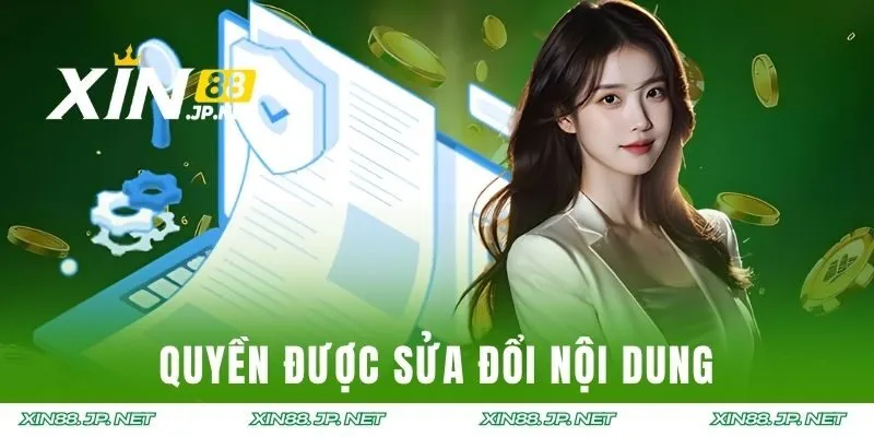 Quyền được sửa đổi nội dung